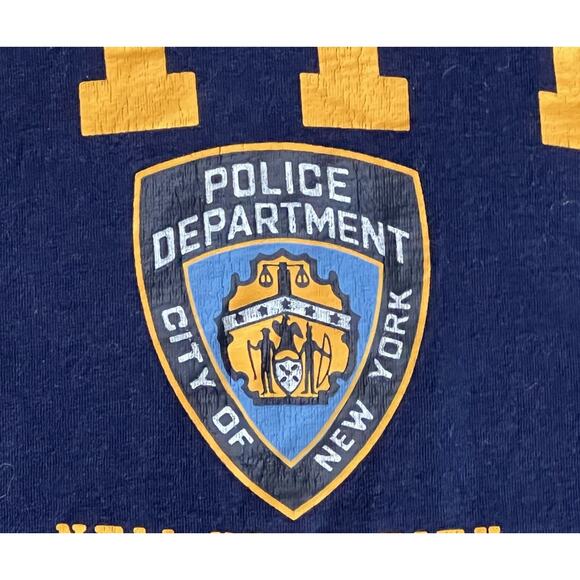 New York City Police Blue T-Shirt Large Officially Licensed NYPD Product - Picture 4 of 4
